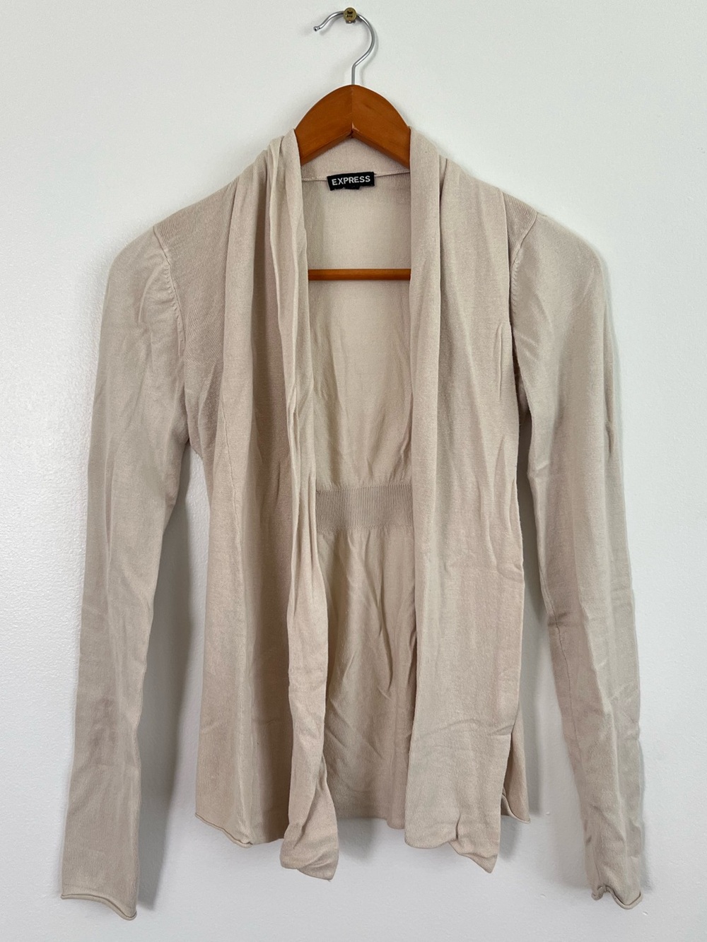 Express Beige Cardigan
